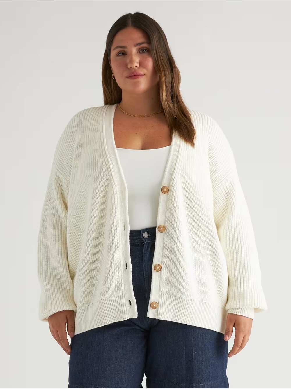 Quince Women’s 100% Organic Cotton Oversized Boyfriend Cardigan